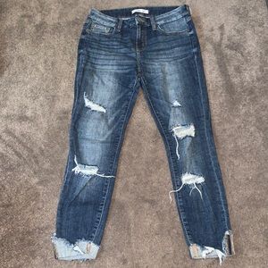 Mid Rise Skinny Cuff Jean From Willow + Root